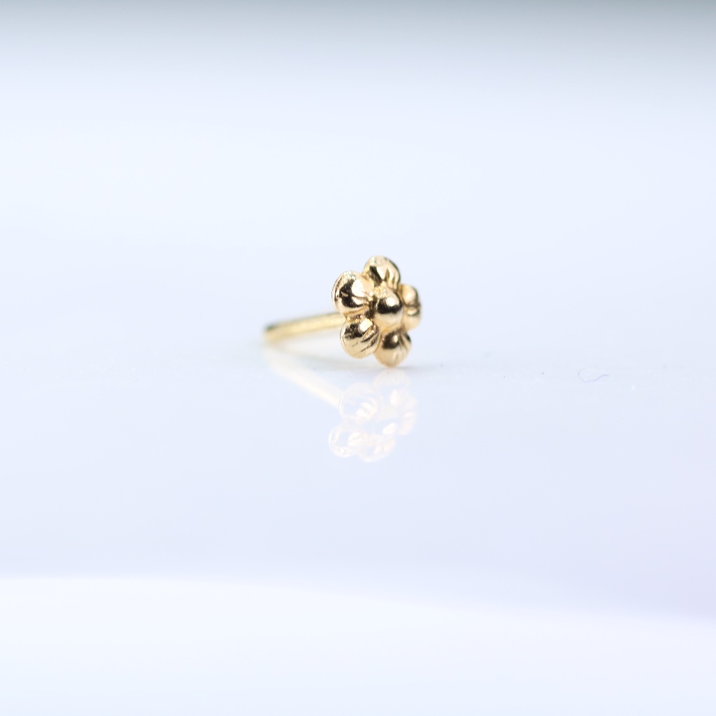 9k Gold Antique Vintage Style Solid 9k Gold Nose Piercing Mark 9k New